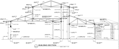 building section or elevation