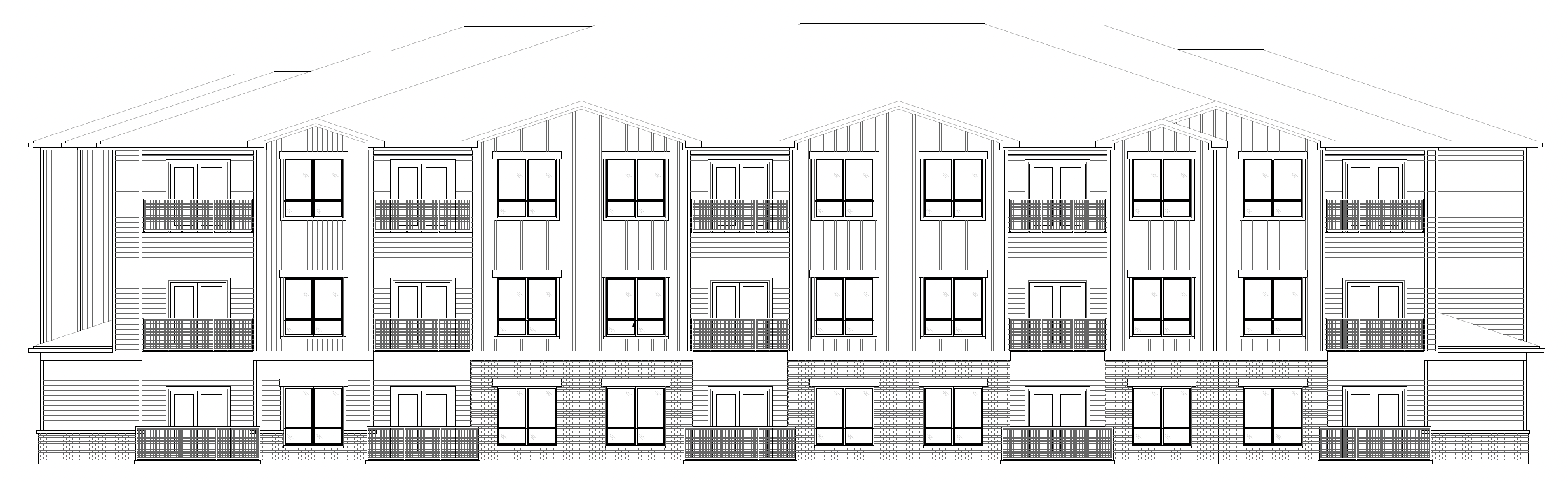 Elevation view of Multi-Family Apartment Complex in Tyler, TX